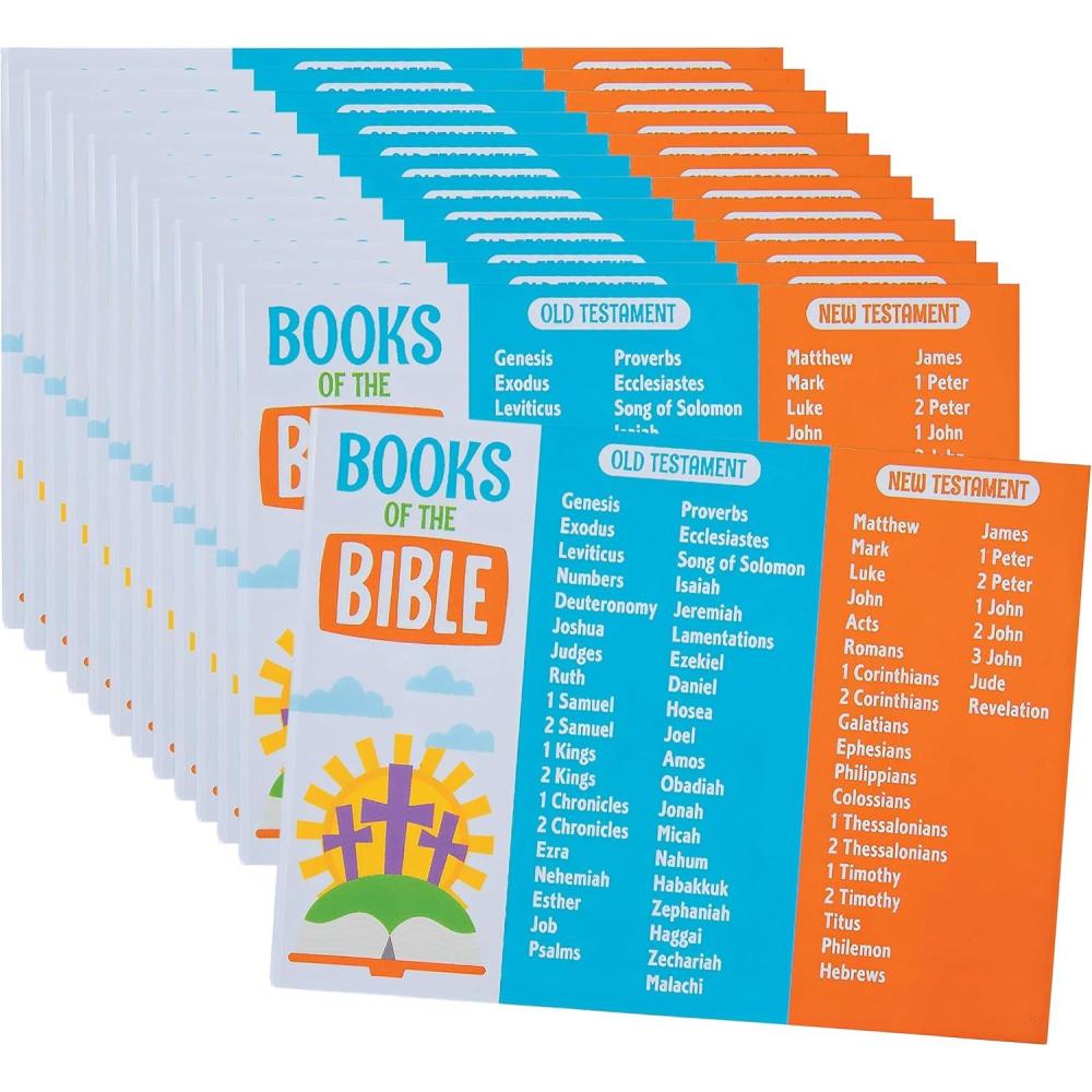 image:imageFun Express Books of The Bible Magnets Engaging Interactive Educational Tool for Learning Bible Stories Perfect for Sunday School Bible Study amp Home Learning 24 Pieces Multi Color