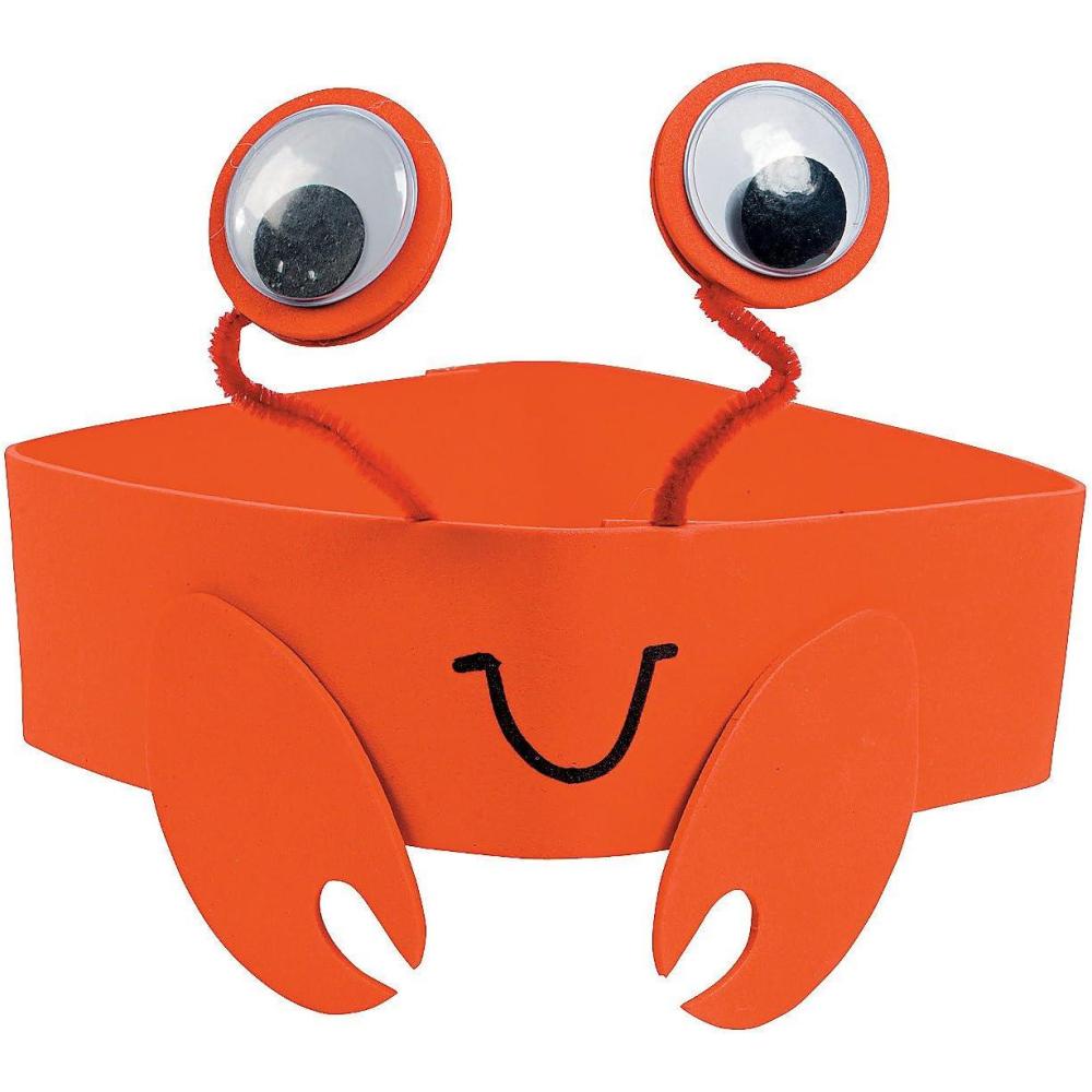 image:imageFun Express Crab Foam Headband Craft Kit VBS Vacation Bible School SuppliesDecor Makes 12 DIY Crafts for Kids and Fun Home Activities