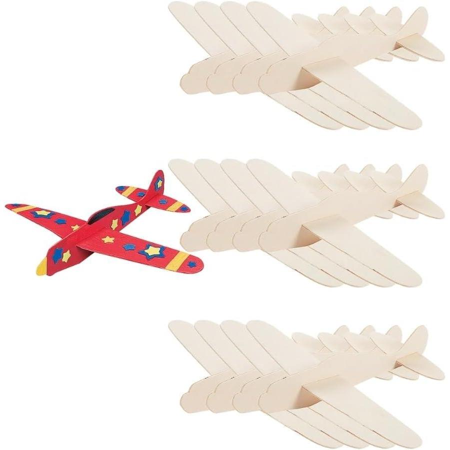 image:imageFun Express DIY Unfinished Wood Airplane Kits VBS Vacation Bible School SuppliesDecor Set of 12 Crafts for Kids
