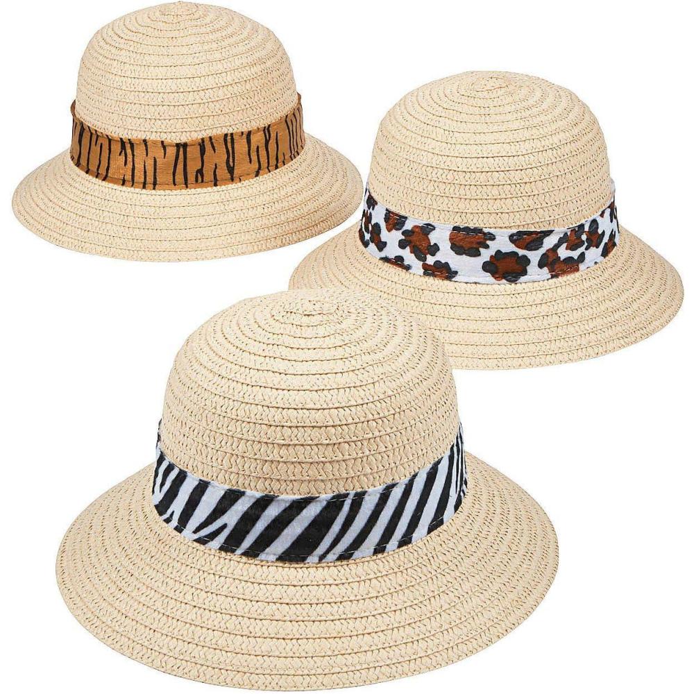 image:imageFun Express Kids Safari Hats with Animal Print Set of 12 VBS Vacation Bible School SuppliesDecor