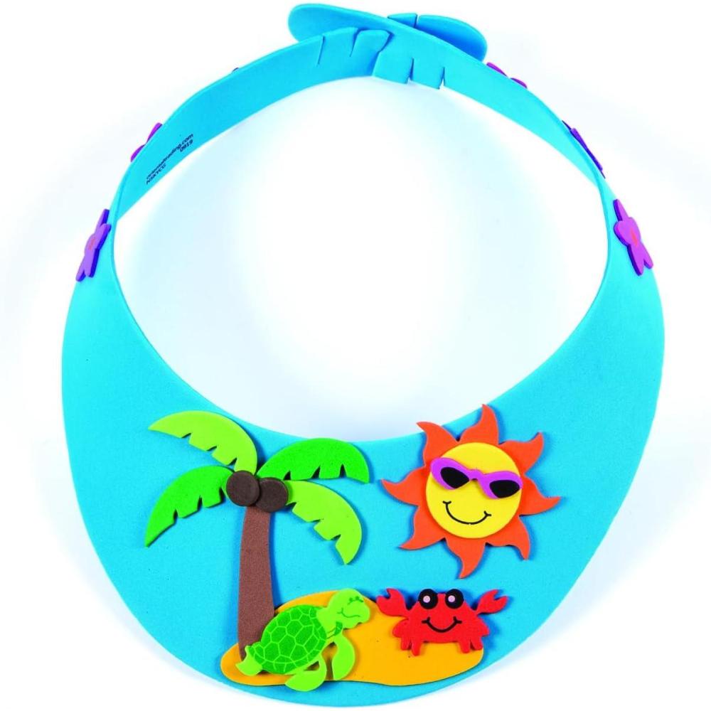 image:imageFun Express Tropical Foam Visor Craft Kit Crafts for Kids and Fun Home Activities VBS Vacation Bible School SuppliesDecor