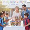 Back to School Metal Paint Bucket Favor Containers – 4″ x 5″ (Pack of 6) – Perfect for Classroom Art Supplies, Candy Handouts, and Party Favors(Back to School)