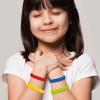 Fun Express – Jesus Loves Me Thin Band Bracelet – Jewelry – Bracelets – Rubber Bracelets – 24 Pieces