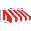 Fun Express 3D Red & White Circus Awning – Carnival Birthday Party Decor – VBS Vacation Bible School Supplies/Decor – 1 Piece