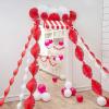 Fun Express 3D Red & White Circus Awning – Carnival Birthday Party Decor – VBS Vacation Bible School Supplies/Decor – 1 Piece