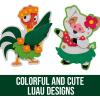 Fun Express 4″ Luau Hula Animals Magnet Craft Kit – Makes 12