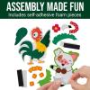 Fun Express 4″ Luau Hula Animals Magnet Craft Kit – Makes 12