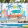 Fun Express 96″ x 72″ Surfboards & Beach Party Photobooth Polyester Backdrop