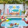 Fun Express 96″ x 72″ Surfboards & Beach Party Photobooth Polyester Backdrop