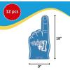 Fun Express Blue School Spirit Foam Hands – 12 Pieces