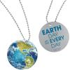 Fun Express Globe Shaped Dog Tag Necklaces – 12 Pieces – Educational And Learning Activities For Kids