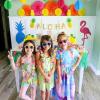 Fun Express Hibiscus Sunglasses (1 Dozen) Children’s Sunglasses, Party Supplies & Favors, Pool Party Giveaways, Summer Costume Accessories