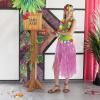 Fun Express Lei Stand for Hawaiian Leis Display – Wreath Stand for Hanging Items with Sturdy Cardboard Construction | Perfect Display Rack for Luau Party Decorations, Lei Bulk Storage & Event Setup