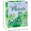 Fun Express Medium Tropical Leaf Thank You Gift Bags – 12 Pieces