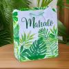 Fun Express Medium Tropical Leaf Thank You Gift Bags – 12 Pieces