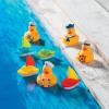 Fun Express Nautical Sailor Hat Rubber Ducks (Set of 12 Duckies) Party Favors and Supplies – VBS Vacation Bible School Supplies/Decor