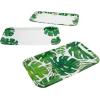 Fun Express Palm Leaf Party Serving Trays – Sturdy Tropical Design Serving Trays for Parties Buffets Weddings & Special Occasions – Ideal for Appetizers Snacks Desserts & Treats – 3 Pieces