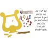 Fun Express Praise The Lord David’s Harp Craft Kit – Church Sunday School VBS Children’s Craft Supplies Bible Verse Project – Makes 12