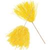 Fun Express Yellow Spirit Pom Pons – Bulk Set of 25 – School Spirit and Sports Rally Supplies – VBS Vacation Bible School Supplies/Decor