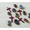Miniature Wooden Crosses, Set of 12 – Measures 3 Inch – Sunday School, Church Fundraisers, Favors, Baptisms, Confirmation and Religious Gifts