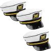 Fun Express 22″ circ. Bulk 12 Pieces White Polyester Captain’s Hats