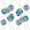 Fun Express Globe Shaped Dog Tag Necklaces – 12 Pieces – Educational And Learning Activities For Kids