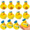 Fun Express Nautical Sailor Hat Rubber Ducks (Set of 12 Duckies) Party Favors and Supplies – VBS Vacation Bible School Supplies/Decor