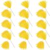 Fun Express Yellow Spirit Pom Pons – Bulk Set of 25 – School Spirit and Sports Rally Supplies – VBS Vacation Bible School Supplies/Decor