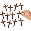 Miniature Wooden Crosses, Set of 12 – Measures 3 Inch – Sunday School, Church Fundraisers, Favors, Baptisms, Confirmation and Religious Gifts