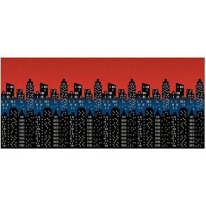 Fun Express Design A Room City Scene Backdrop (8 ft x 30 ft) Superhero Birthday Party Decor – VBS Vacation Bible School Supplies/Decor