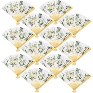 Fun Express Floral Folding Fans – Elegant Party Supplies Weddings Luau Summer Events Bridal Showers Special Occasions – Perfect for Guest Favors Decorations Gifts – Colorful Handheld Fans – 12 Pieces