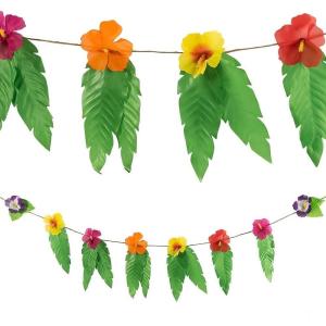 Fun Express Garland W/Large Leaves – Home Decor – Floral – Garlands & Swags – VBS Vacation Bible School Supplies/Decor – 1 Piece