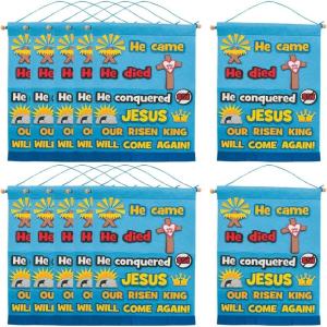 Fun Express Life of Christ Felt Sign Kit – Creative DIY Craft Kids Religious Educational Activity for Sunday School Home Projects & Holiday Fun Perfect for Family Bonding Spiritual Learning – 1 Piece