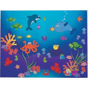Fun Express Under The Sea! Ocean Sticker Scene (12 Scenes and 12 Sticker Sheets) – VBS Vacation Bible School Supplies/Decor