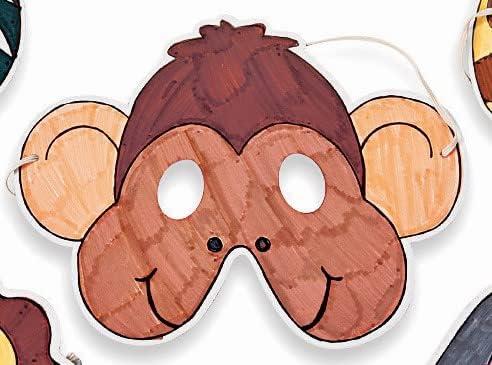image:imageFun Express Color Your Own Zoo Animal Masks 12 Make Animal Faces Arts amp Crafts Jungle Safari Party Zoo Birthday Party Kids Crafts Activities DIY Party favors Dress Kids Home Activities