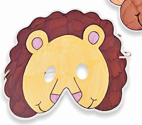 image:imageFun Express Color Your Own Zoo Animal Masks 12 Make Animal Faces Arts amp Crafts Jungle Safari Party Zoo Birthday Party Kids Crafts Activities DIY Party favors Dress Kids Home Activities