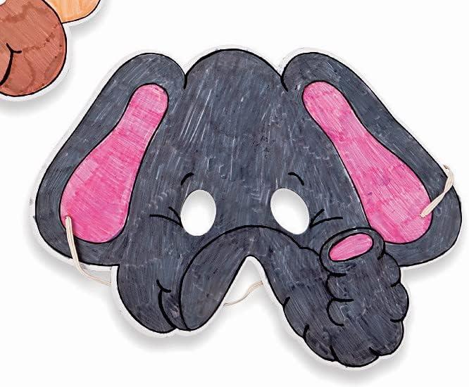 image:imageFun Express Color Your Own Zoo Animal Masks 12 Make Animal Faces Arts amp Crafts Jungle Safari Party Zoo Birthday Party Kids Crafts Activities DIY Party favors Dress Kids Home Activities