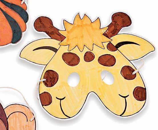image:imageFun Express Color Your Own Zoo Animal Masks 12 Make Animal Faces Arts amp Crafts Jungle Safari Party Zoo Birthday Party Kids Crafts Activities DIY Party favors Dress Kids Home Activities