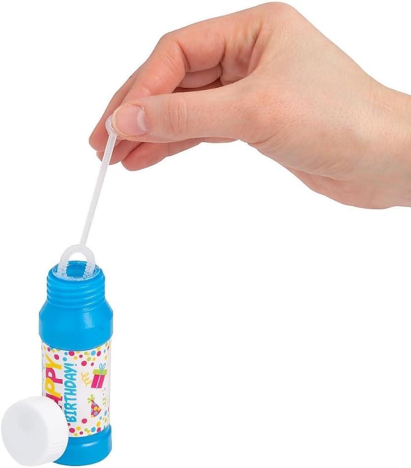 image:imageFun Express Happy Birthday Bubble Bottles 12 Pieces Great for Kid Party Supplies and Giveaways