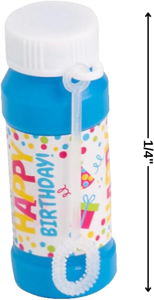 image:imageFun Express Happy Birthday Bubble Bottles 12 Pieces Great for Kid Party Supplies and Giveaways