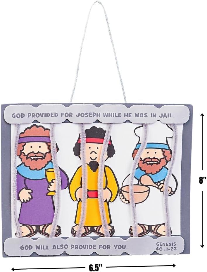 image:imageFun Express Joseph in Jail Sign Craft Kit 12 VBS Vacation Bible School SuppliesDecor Crafts for Kids and Fun Home Activities