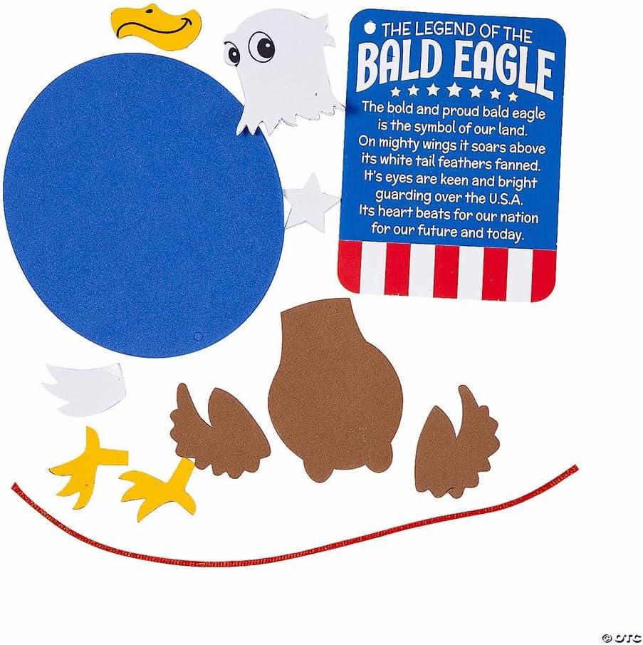 image:imageFun Express Legend of The Bald Eagle Ornament CK12 Craft Kits 12 Pieces