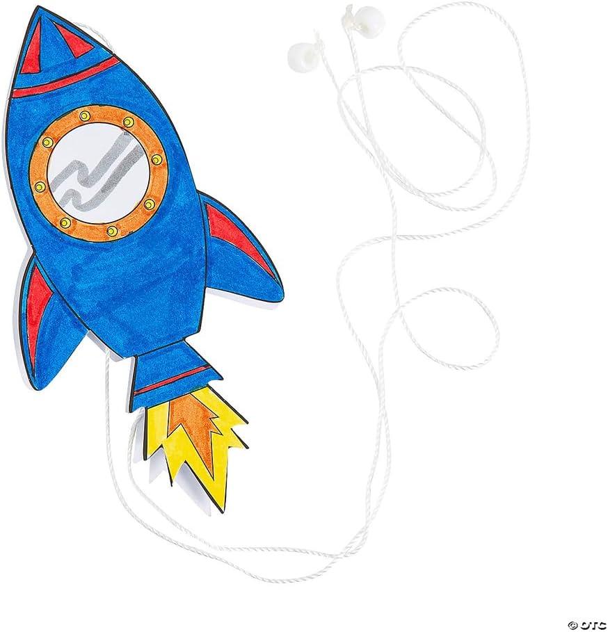 image:imageFun Express Stem Rocket Pulley Craft Kit 12 Pieces Educational and Learning Activities for Kids