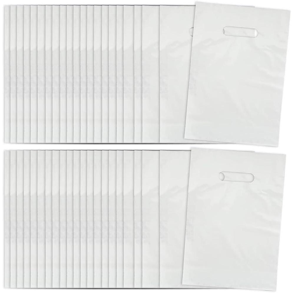 image:imageFun Express White Plastic Bags 50pc Party Supplies Plastic Bags 50 Pieces