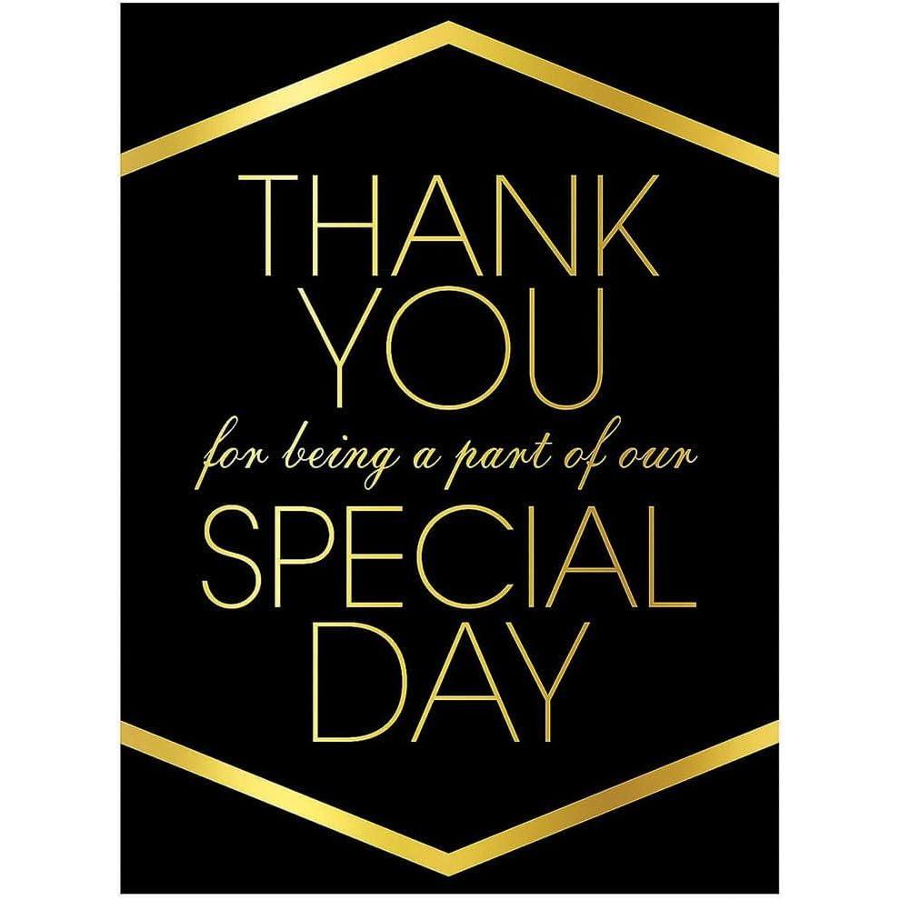 image:imageFun Express Black with Gold Foil Thank You Cardboard Sign  Halloween Party Decor  Ideal for Christmas Weddings Baby Showers Small Business amp Graduation Celebrations  1 Piece