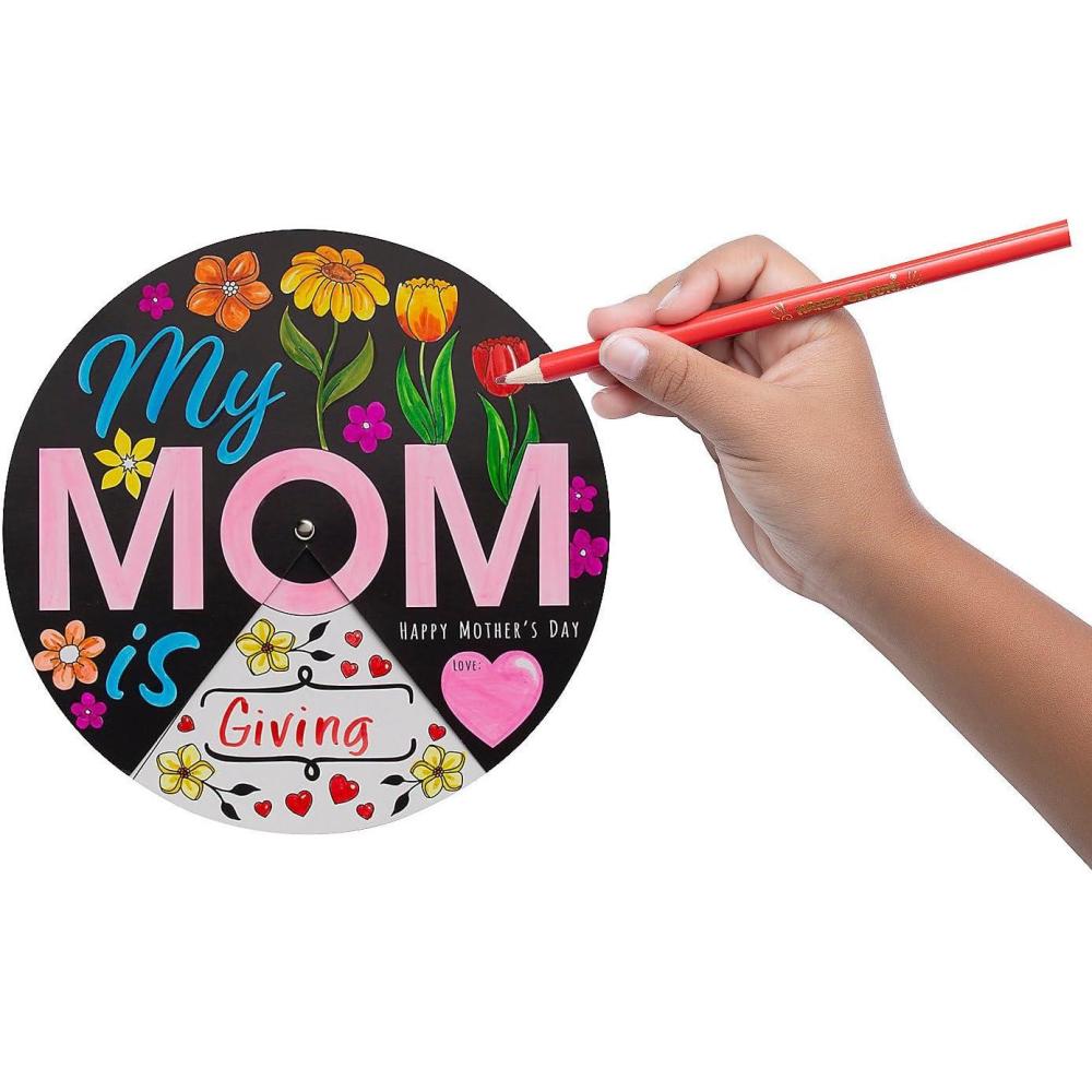 image:imageFun Express Color Your Own Mothers Day Wheel Craft Kit  Makes 12