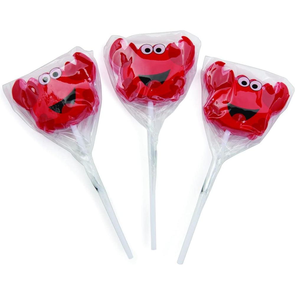 image:imageFun Express Crab Character Lollipops Individually Wrapped 12 Pack Under the Sea Party Favors for Kids Ocean Beach Theme Birthday Goodie Bag Stuffers Bulk Candy Suckers for Pool Party Decorations