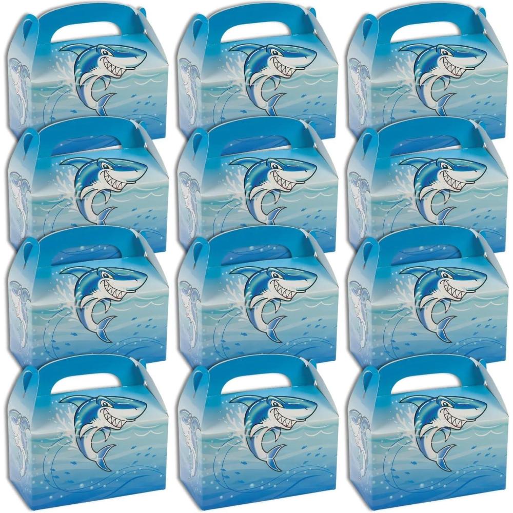 image:imageFun Express JAWSOME SHARK TREAT BOXES  Party Supplies  12 Pieces