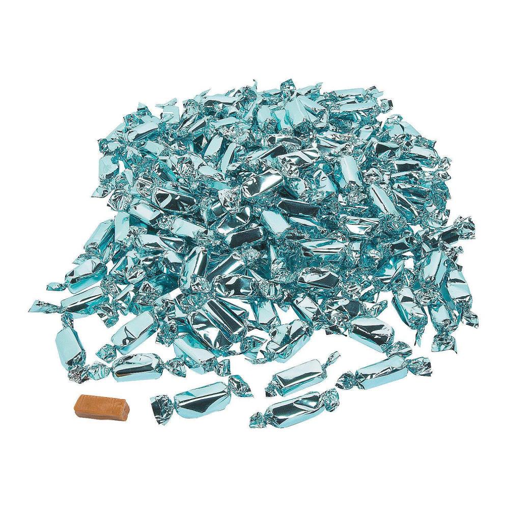 image:imageFun Express Light Blue Foil Wrapped Caramels 2lb Bulk  Baby Shower Favors amp Gender Reveal Candy  Individually Wrapped Soft Caramel Creams for Wedding Party amp Candy Buffet  189 Pieces Pack of 218 x 87 x 101 inches