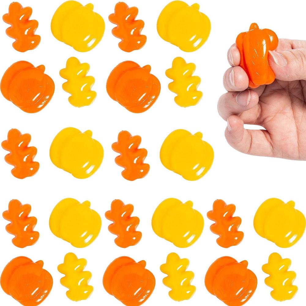 image:imageFun Express Mini Fall Sticky Leaves amp Pumpkins 24 Pc